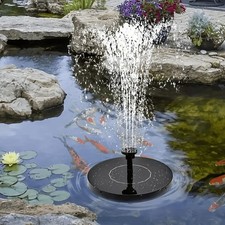 Bomba Fuente Flotante Solar con Múltiples Boquillas para Mariposa Abeja Se Adapta a Jardín