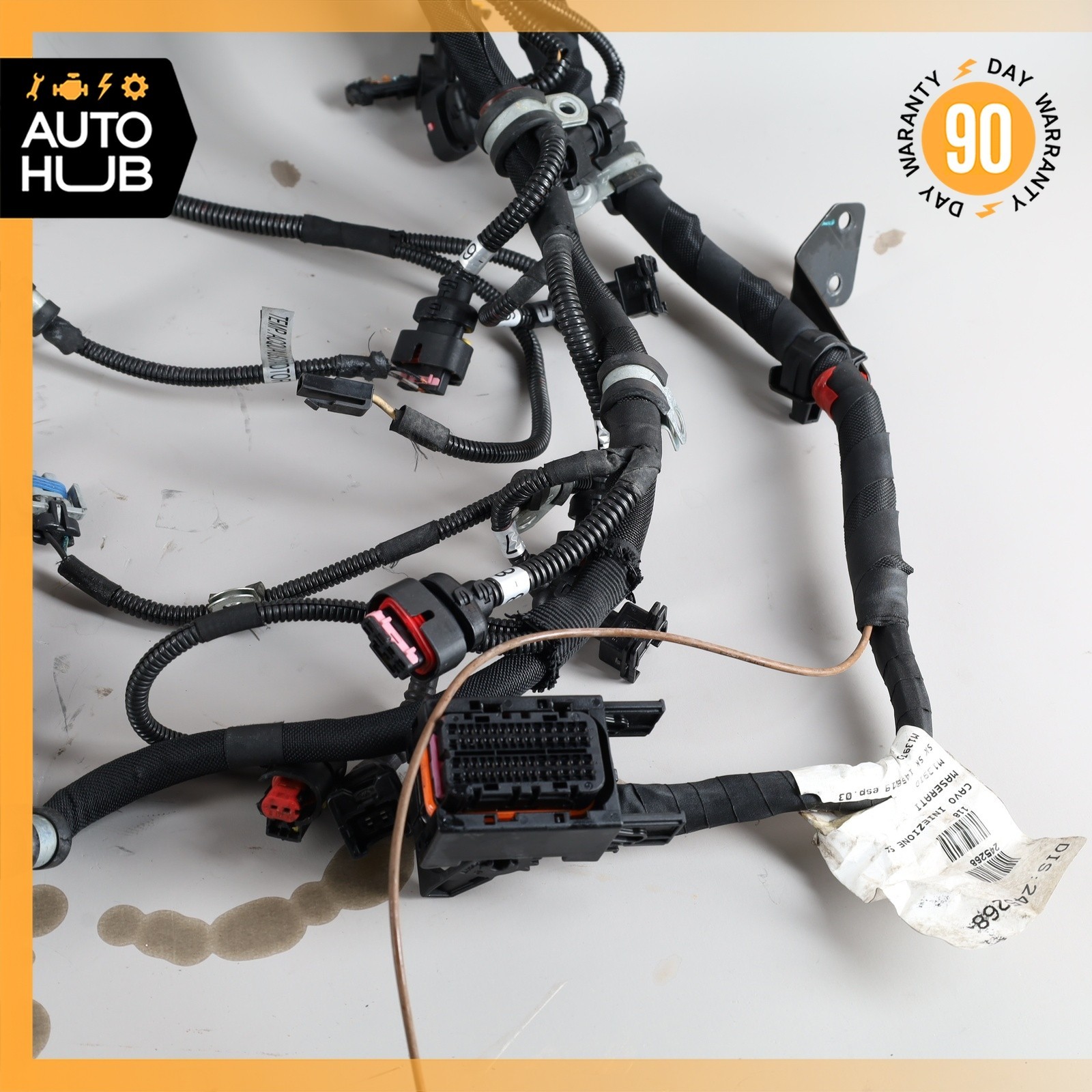 08-19 Maserati GranTurismo M145 4.2L V8 Engine Motor Wiring Wire Harness OEM 43k