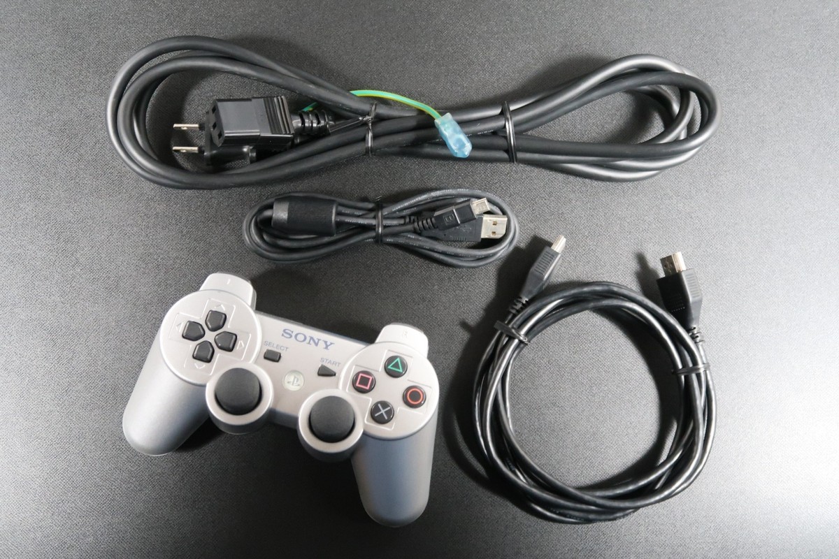 SONY PLAYSTATION 3 PS3 Satin silver Console CECHH00 SS 40GB F/S