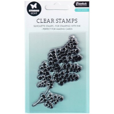 STUDIO LIGHT Transparent Stempel Motivstempel Clear Stamp Tiny leaves 