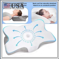 Cervical Neck Pillow for Side Pain Relief, Orthopedic Neck Support Pillow US