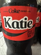 Share a Coke with    Katie    2025 Personalized Gift Coca Cola Bottle 20oz Zero