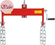 4000 Lbs Engine Hoist Load Leveler Shop Crane Cherry Picker With 2 Chains Steel