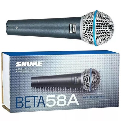 Shure Beta 58A Supercardioid Dynamic Vocal Microphone With Carrying Box New