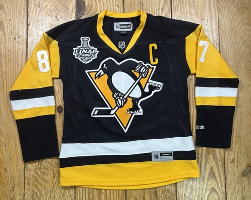 Reebok Pittsburgh Penguins Sidney Crosby 2016 Stanley Cup Final Jersey Womens S
