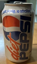 Vtg 2000 DIET PEPSI 12oz. Empty Aluminum Can, Millennium Force Cedar Point Ohio