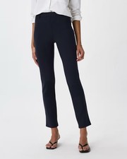 Quince | Ultra-Stretch Ponte Straight Leg Pull On Dress Pants Black Size Small