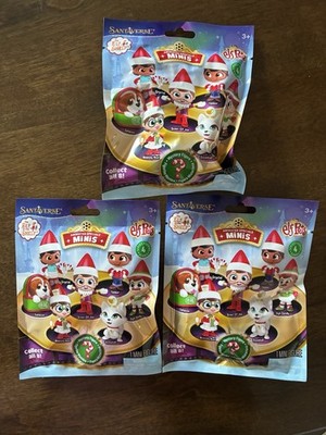 lot of 3 Santaverse Elf on a Shelf mini pets series 4 NEW sealed mystery figure