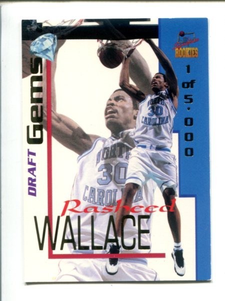 1995 Signature Rookies Draft Day - Draft Gems #DG10  Rasheed Wallace #/5,000 🏀