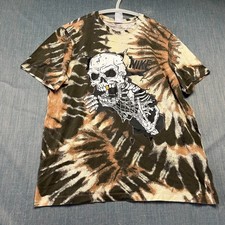 Nike Mens T-Shirt Size XL Brown Black Skull S...