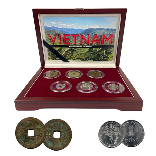 Set of 6 Unique Vietnamese Coins in Beautiful Collector's Box 🇻🇳