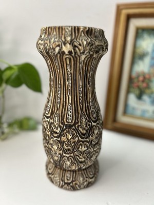 VTG Fernwood New Zealand Ponga Insert Hand  Craft Vase 12 