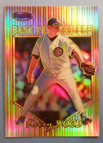 Kerry Wood 1999 Bowman's Best Refractor #26 Serial #'d 171/400