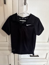 Nike Dri-Fit Black Golf Polo Shirt Boys, Size 5-6 Years