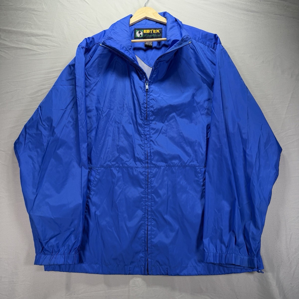 Vintage Eddie Bauer EBTEK Jacket Mens Large Tall LT Blue