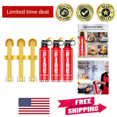 #ad Easy Use Fire Extinguishers Non Toxic Water Based 3 Pack for All Emergencies $42.74