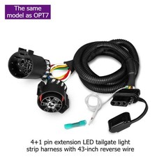 4 Pin to 7 Pin Trailer Wiring Harness Extension White Cable Improved Version