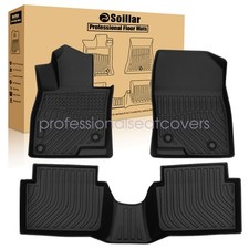 Fits 2014-2018 Mazda 3 Tpe 3d Front 2nd Row Floor Mats Liner Set 2 Row Black Fits 2014-2018 Mazda 3 Tpe 3d Front 2nd Row Floor Mats Liner Set 2 Row Black