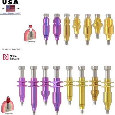 US NobelActive NP RP Open/Closed Tray Transfer Impression Coping Nobel Biocare