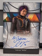 2024 Topps Star Wars Masterwork SABINE WREN Natasha Liu Bordizzo Auto