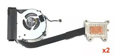 Lot of 2 HP CPU Cooling Fan w/ Heatsink EliteBook 745 / 840 G3 SPS 821163-001