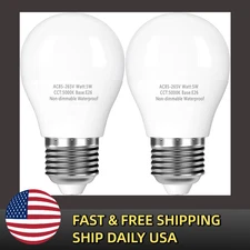 A15 Non-dimmable Refrigerator Light Bulbs, 40W Equivalent, 5000K Daylight