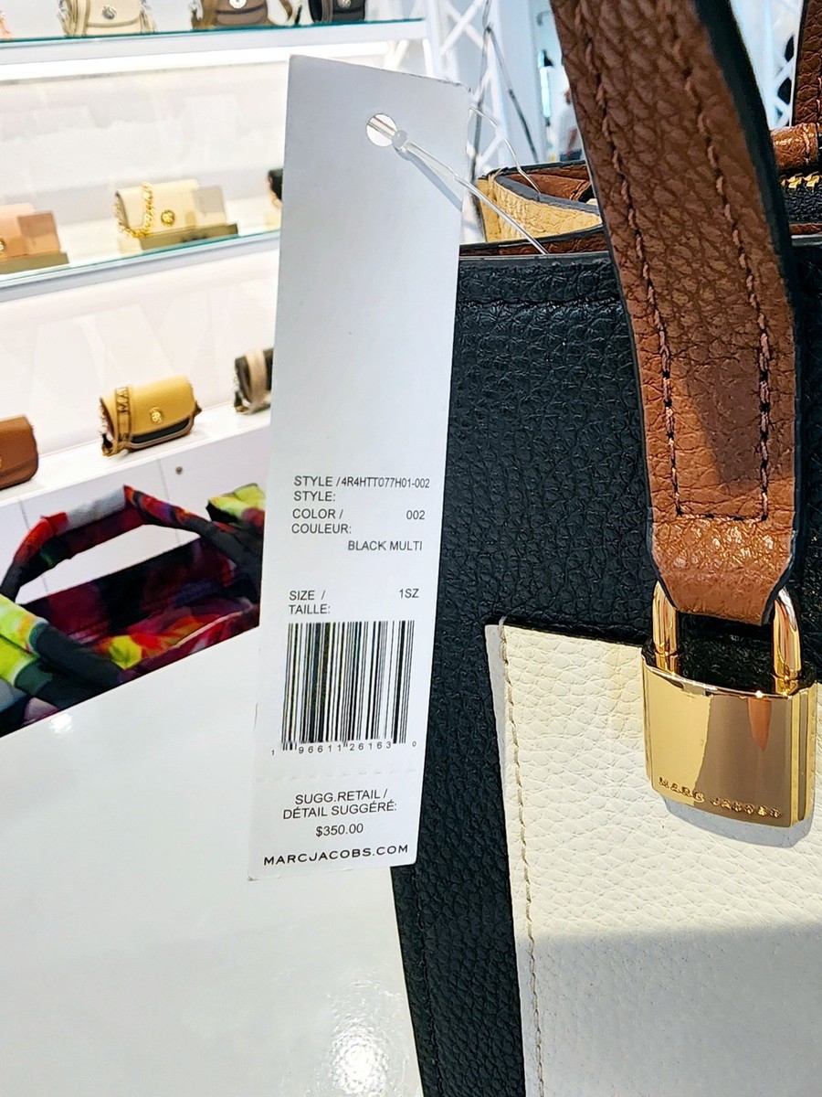 MARC JACOBS バッグ Latest Authentic Marc Jacobs Mini Grind Color Block Tote Purse