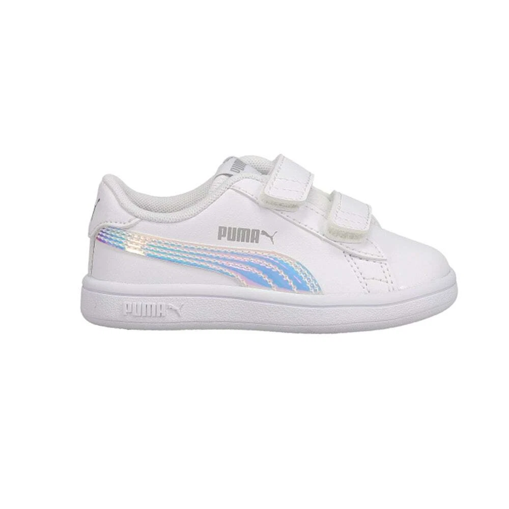 Puma Smash v2 Youth Trainers, Puma White-Puma White