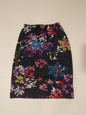 vintage handmade midi skirt floral size M/L