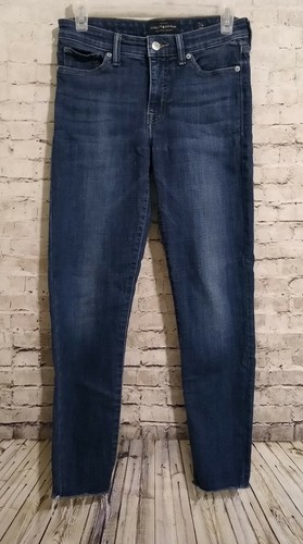 Lucky Brand 'Ava' Skinny Ankle Jeans Size 2/26 (26x26) Raw Hemline - Afbeelding 1 van 8
