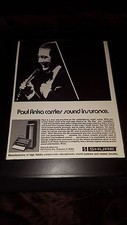 Paul Anka Rare Original Shure Microphone Promo Poster Ad Framed!
