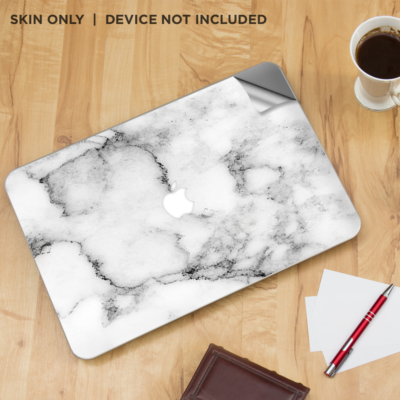 Skin Marbre Pour MacBook Pro Retina 13 - Gris Blanc, Vinyle De Protection Itsaskin