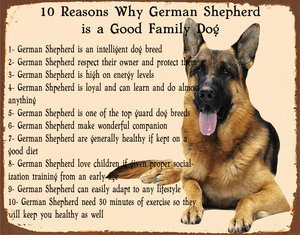are german shepherds family dogs 10 reasons why german shepherd is a family metal tn sign poster plaque ebay are german shepherds family dogs 10 reasons why german shepherd is a family metal tn sign poster plaque ebay