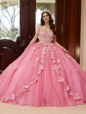 Luxurious 3D flower Quinceanera Dresses Sweetheart Party Dress Elegant bow-tie
