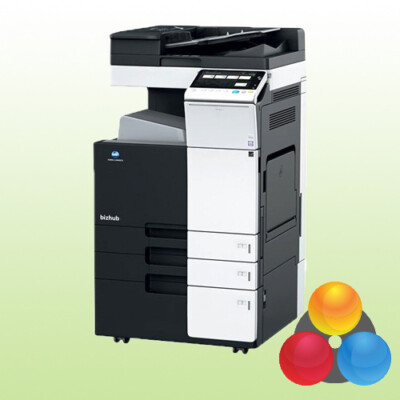 Konica Minolta bizhub C224e mit 2 PF Kopierer Drucker Scanner inkl. Toner Duplex