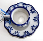 Blue & White Porcelain Teacup Ornament — photo 2