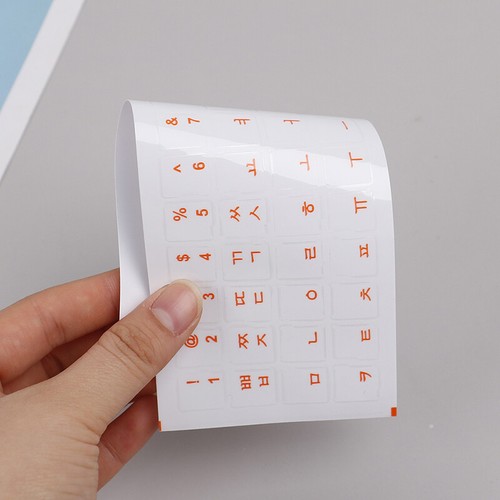 Wear-resistant Korean Letter Transparent Self-adhesive Keyboard Stickers ZG - Picture 6 of 16