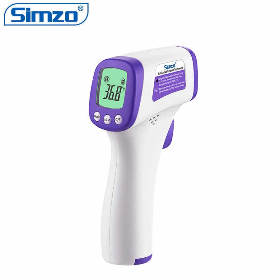 Simzo LCD Portable Digital IR Infrared Thermometer Forehead Fever Non-Contact