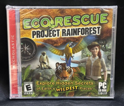NEW Scholastic ECO RESCUE Project Rainforest (PC CD-ROM, 2009) SEALED Education