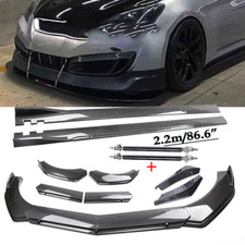 For Hyundai Genesis Coupe Carbon Fiber Front Bumper Rear Lip Spoiler Side Skirt