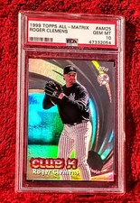 ROGER CLEMENS 1999 TOPPS ALL-MATRIX FOIL INSERT #25 SP CLUB K PSA 10 🔥GEM MT