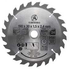 Hartmetall Kreissägeblatt 190 x 30/20 x 2,4 ...