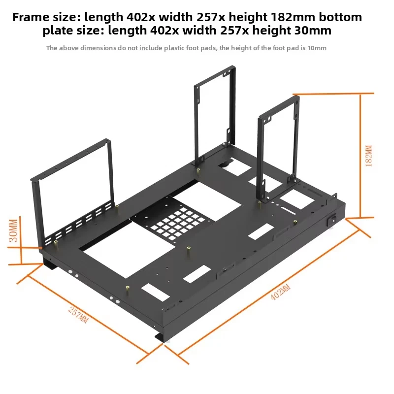 DIY PC Test Bench, Open Air Chassis Case Rack for ATX/MATX/ITX Motherboard - Image 3 of 4