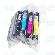 4pk Genuine Epson 220XL Black  220 Color Ink WF2630 WF2760 WF2660 NOT Initial 
