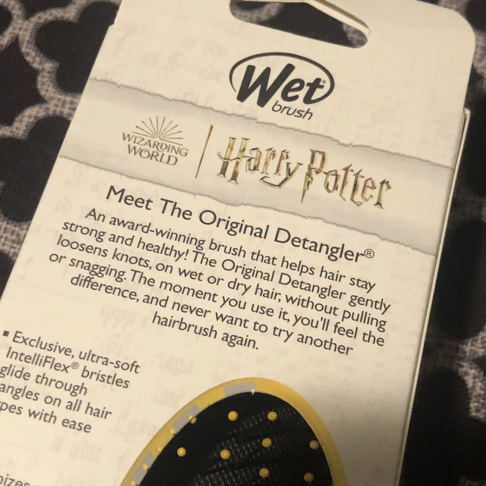 Cepillo Húmedo Harry Potter Hufflepuff Cepillo Desenredante Amarillo Edición Limitada Foto 4 de 4