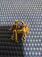 Vintage Man Woman Dancing Square Dance 1" Lapel Hat Pin