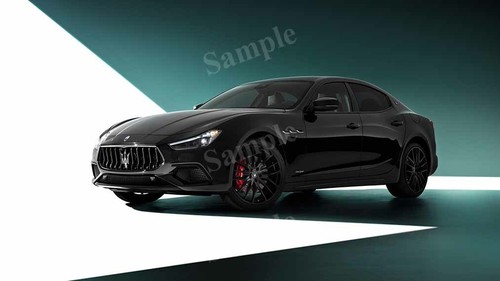 Maserati Ghibli S Q4 Gransport Nerissimo High Res Wall Deco Print Photo Poster - 第 1/1 張圖片