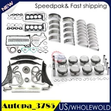 N63 Engine Overhaul Rebuilding Kit - Pistons Rings 11257613626 Bearings For BMW