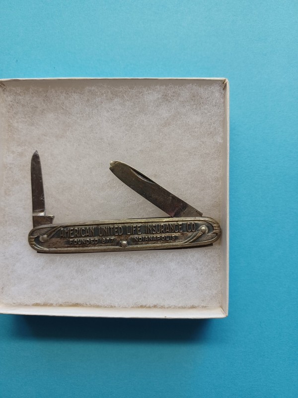 Vintage American United Life Insurance Co Indianapolis Pocket Knife
