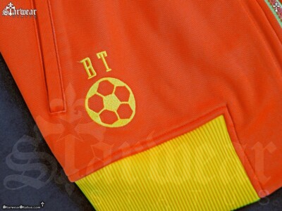  サッカーブータン代表ジャージ オレンジ/イエロー 🇧🇹Vtg Adidas BHUTAN Dragon Track Jacket - Step Up 2 Screen Worn